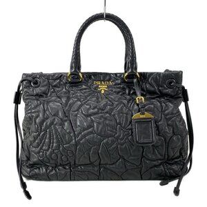 PRADA - Black Leather Handbag 723-082725
